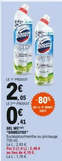 E.Leclerc Gel WC Domestos offre