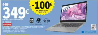 E.Leclerc PC Portable Lenovo offre