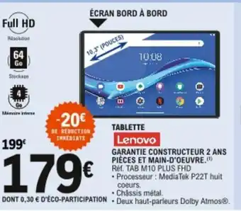 E.Leclerc Tablette Lenovo offre