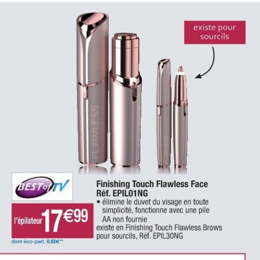 Promo Finishing Touch Flawless Face chez Cora