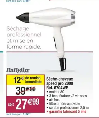 SĂšche-Cheveux Speed Pro 2000