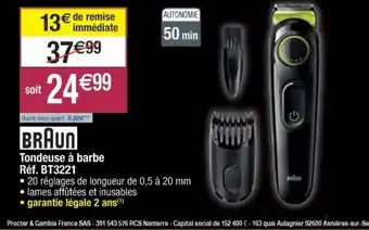 Cora x Carrefour Tondeuse à barbe offre
