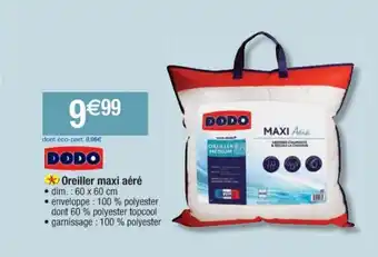 Cora x Carrefour Oreiller Maxi Aéré offre
