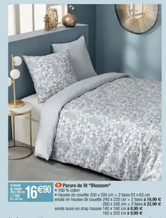 Cora x Carrefour Parure de Lit Blossom offre