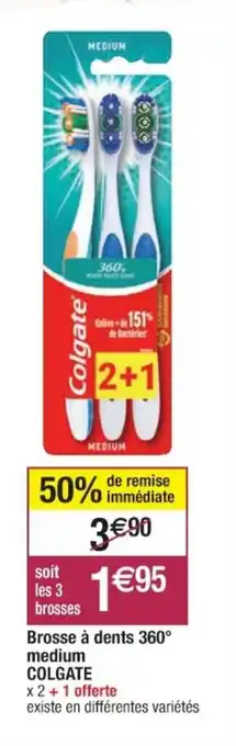 Cora x Carrefour Brosse à Dents 360° Medium offre