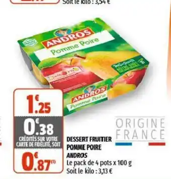 Coccimarket Dessert Fruitier Pomme Poire offre