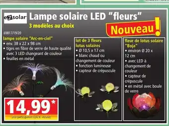 Norma Lampe Solaire LED Fleurs offre