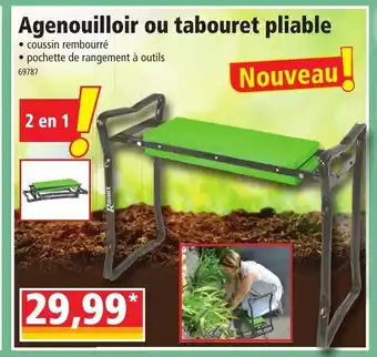 Norma Agenouilloir Ou Tabouret Pliable offre