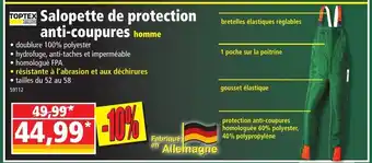 Norma Salopette de Protection offre