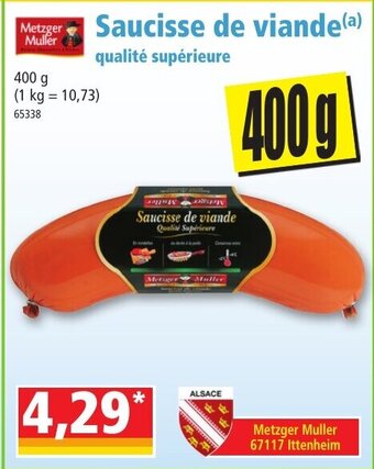 Norma Saucisse de Viande offre