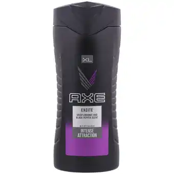 Action Intense Attraction gel douche Axe Excite offre