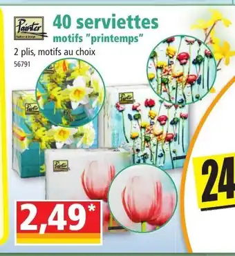 Norma 40 Serviettes offre