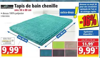 Norma Tapis de bain chenille offre