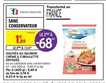 Hachés Au Saumon Créme & Ciboulette Odyssée