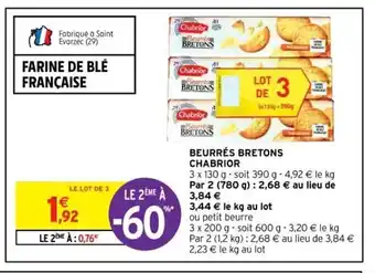 Intermarché Beurrés Bretons Chabrior offre