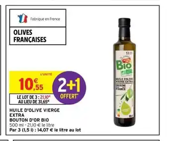 Intermarché Huile D'Olive Vierge Extra Bouton D'Or Bio offre