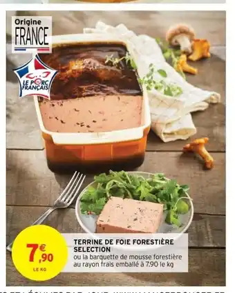 Intermarché Terrine De Foie Forestiére Selection offre