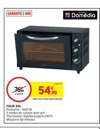 Intermarché Four 34 L offre