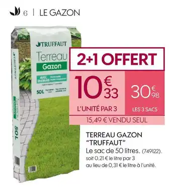 Truffaut Truffaut terreau gazon offre
