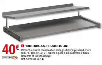 Porte-chaussures coulissant
