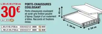 Brico Dépôt Porte-chaussures coulissant offre