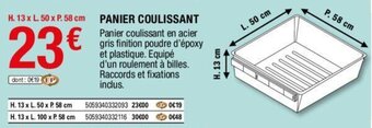 Brico Dépôt Panier coulissant offre