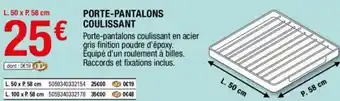 Brico Dépôt Porte-pantalons coulissant offre