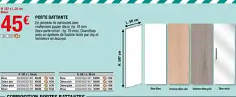 Brico Dépôt Porte battante offre