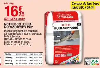 Brico Dépôt Mortier-colle flex multi-supports C2E offre