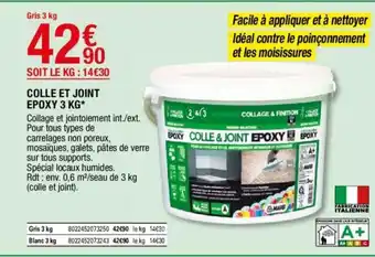 Colle en joint Epoxy 3 kg