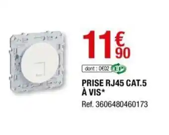 Prise rj45 cat.5 à vis
