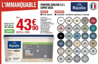 Brico Dépôt Peinture couleur 2.5L esprit déco offre