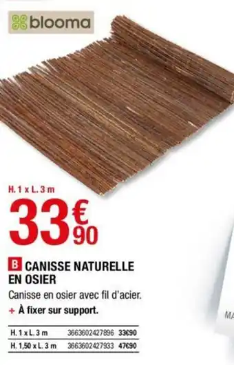 Canisse naturelle en osier