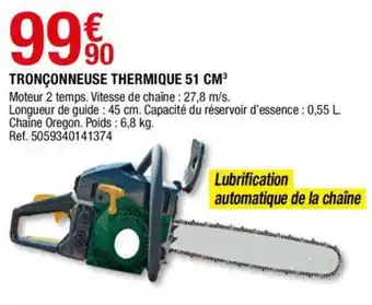 Brico Dépôt Tronçonneuse thermique 51 cm3 offre