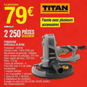 Brico Dépôt Ponceuse spéciale plâtre offre