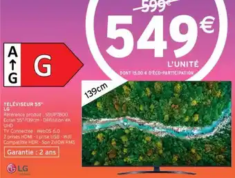 Téléviseur 55" LG