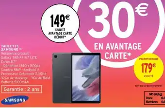 Intermarché Tablette samsung offre