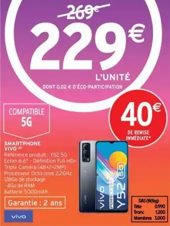 Intermarché Smartphone vivo offre