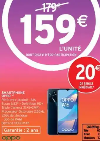 Intermarché Smartphone oppo offre