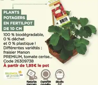 Bricomarché Plants potagers en fertilpot de 10 cm offre
