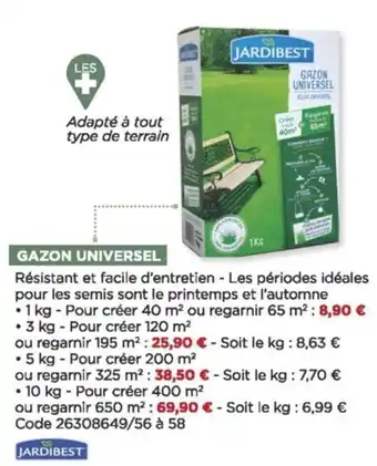 Bricomarché Gazon universel offre