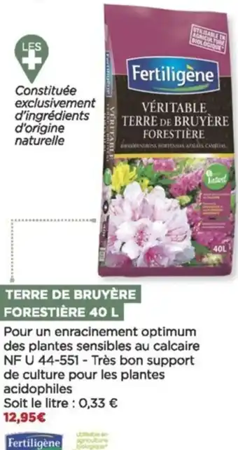 Bricomarché Terre de bruyère forestière 40 l offre