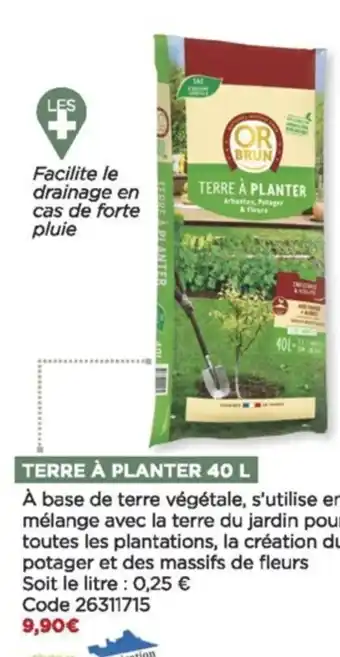 Bricomarché Terre À planter 40 l offre