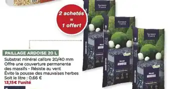 Bricomarché Paillage ardoise 20 l offre