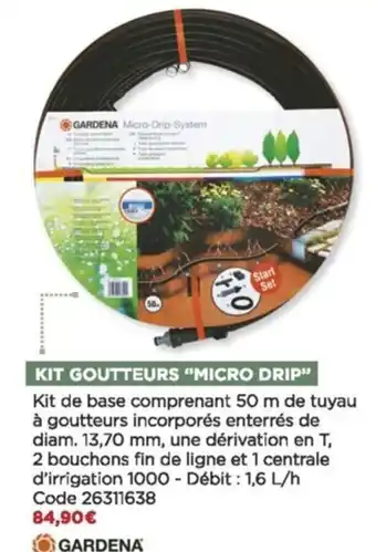 Bricomarché Kit goutteurs "micro drip" offre
