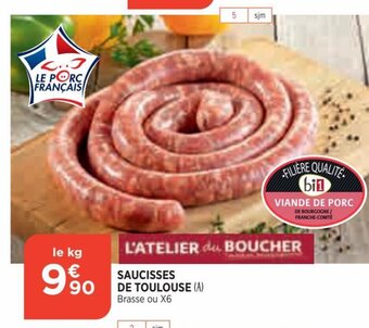 Bi1 Saucisses de Toulouse offre