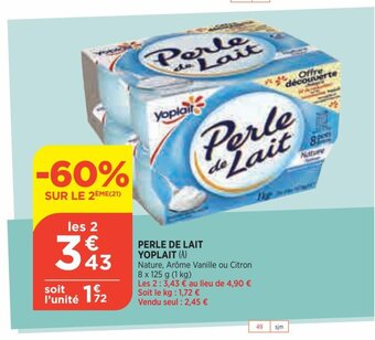 Bi1 Perle de Lait offre