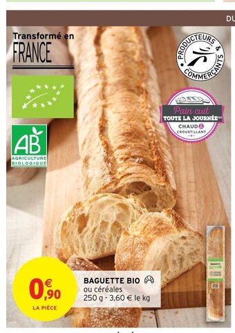Intermarché Hyper Baguette Bio offre