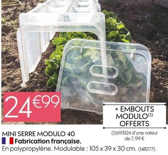 Mini serre modulo 40