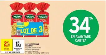 Intermarché Hyper Pâtes Farfalle Panzani offre